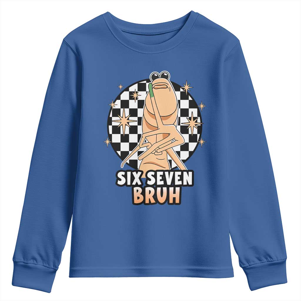 Marcus The Worm Meme Youth Sweatshirt 67 Six Seven Gen Z Humor TS14 Royal Blue Print Your Wear
