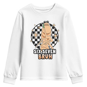 Marcus The Worm Meme Youth Sweatshirt 67 Six Seven Gen Z Humor TS14 White Print Your Wear