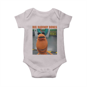 Marcus The Worm Meme Baby Onesie Big Badinky Bones TS14 Ice Gray Print Your Wear