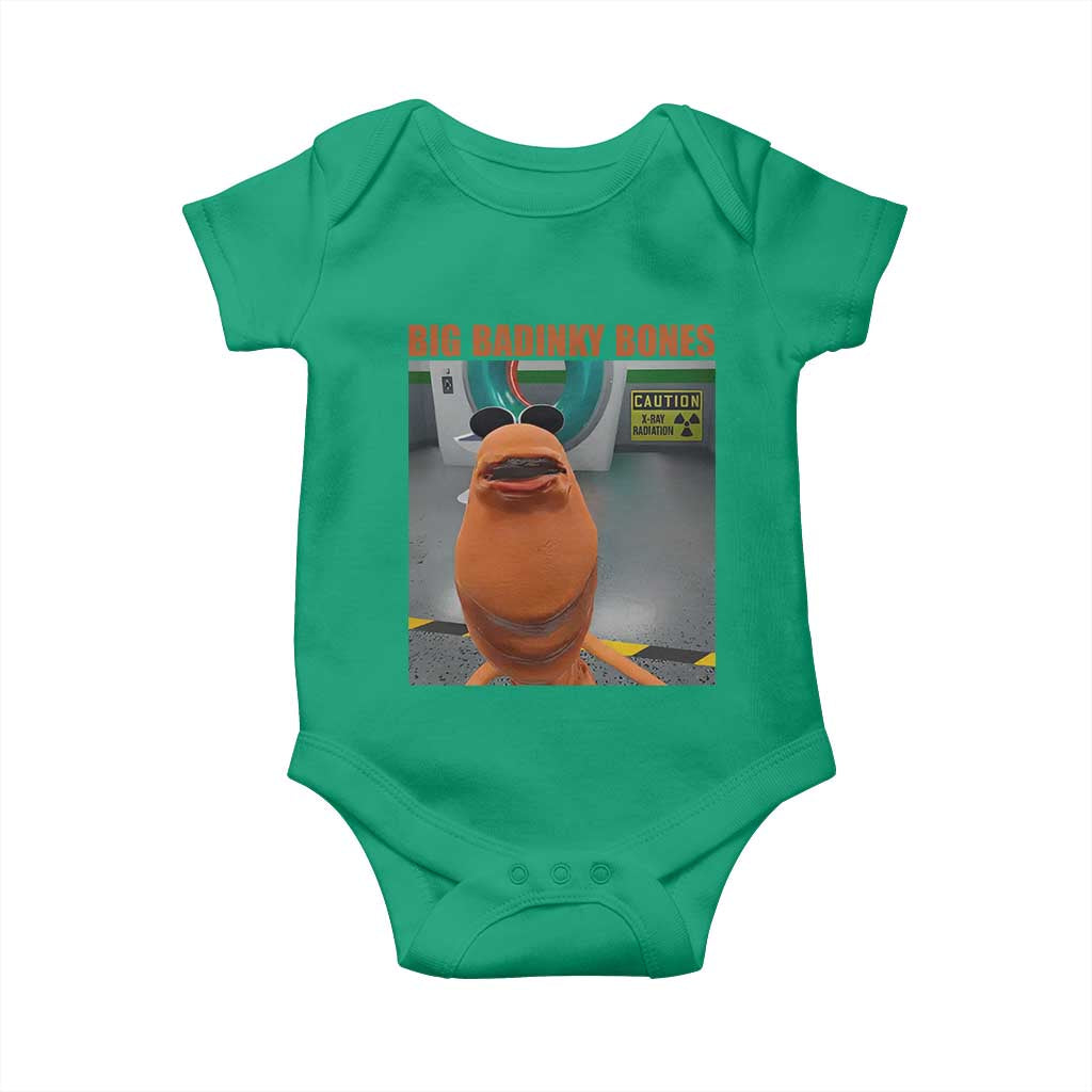 Marcus The Worm Meme Baby Onesie Big Badinky Bones TS14 Irish Green Print Your Wear
