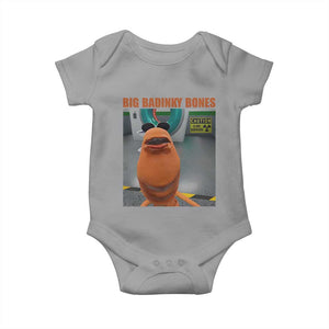 Marcus The Worm Meme Baby Onesie Big Badinky Bones TS14 Sport Gray Print Your Wear