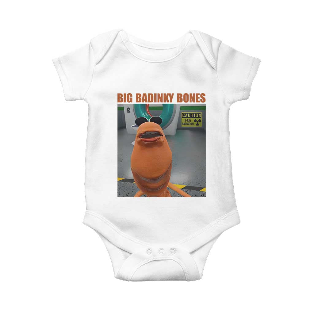 Marcus The Worm Meme Baby Onesie Big Badinky Bones TS14 White Print Your Wear