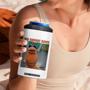Marcus The Worm Meme 4 in 1 Can Cooler Tumbler Big Badinky Bones TS14 Print Your Wear