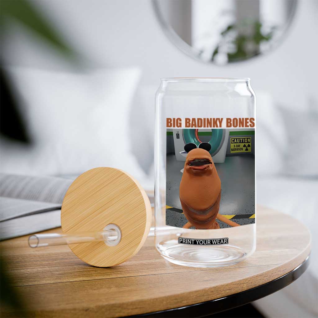 Marcus The Worm Meme Glass Can Big Badinky Bones TS14 Print Your Wear