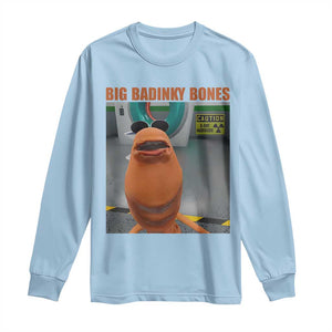 Marcus The Worm Meme Long Sleeve Shirt Big Badinky Bones TS14 Light Blue Print Your Wear