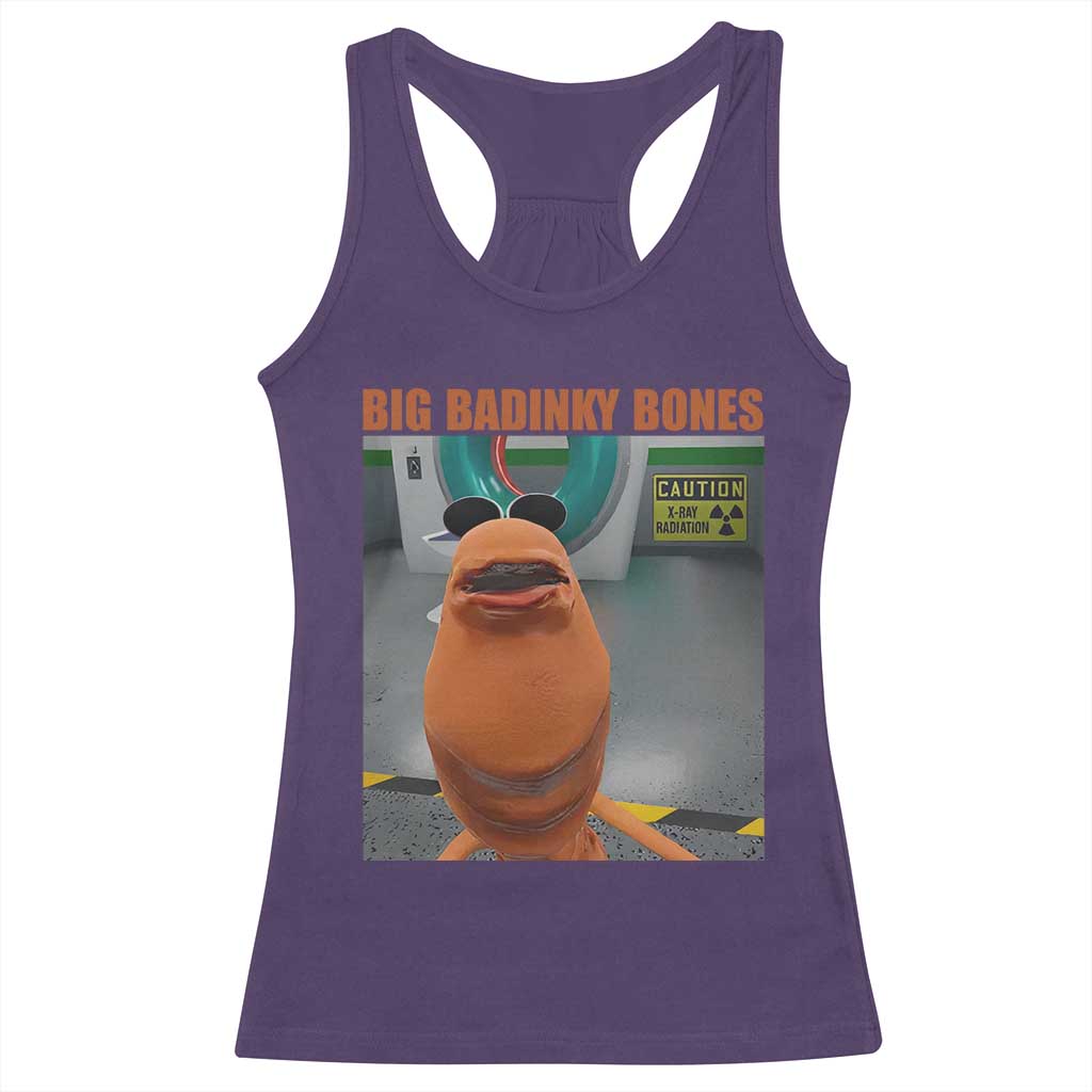 Marcus The Worm Meme Racerback Tank Top Big Badinky Bones TS14 Purple Print Your Wear