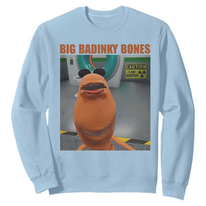 Marcus The Worm Meme Sweatshirt Big Badinky Bones TS14 Light Blue Print Your Wear