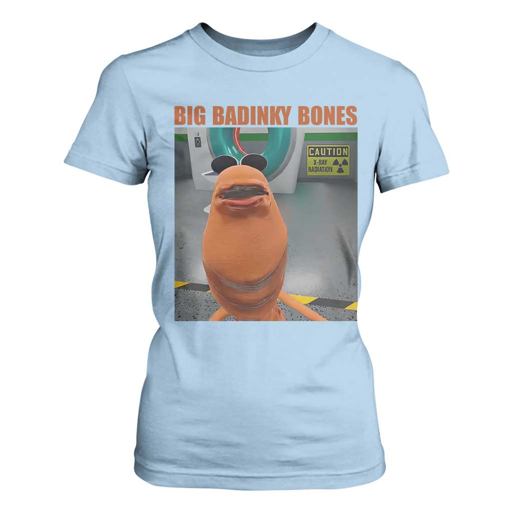 Marcus The Worm Meme T Shirt For Women Big Badinky Bones TS14 Light Blue Print Your Wear