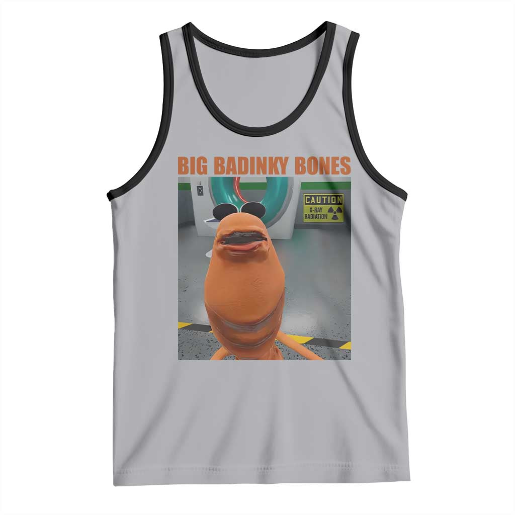 Marcus The Worm Meme Tank Top Big Badinky Bones TS14 Athletic Heather Black Print Your Wear