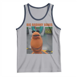 Marcus The Worm Meme Tank Top Big Badinky Bones TS14 Athletic Heather Navy Print Your Wear