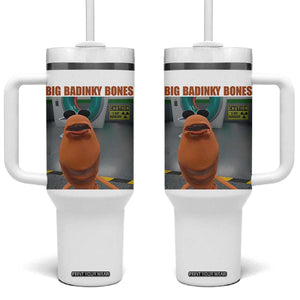 Marcus The Worm Meme Tumbler With Handle Big Badinky Bones TS14 One Size: 40 oz White Print Your Wear