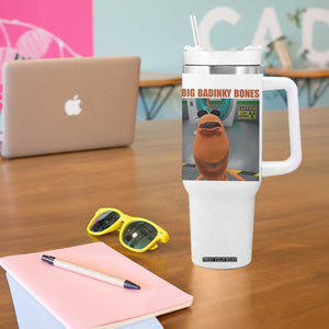 Marcus The Worm Meme Tumbler With Handle Big Badinky Bones TS14 Print Your Wear