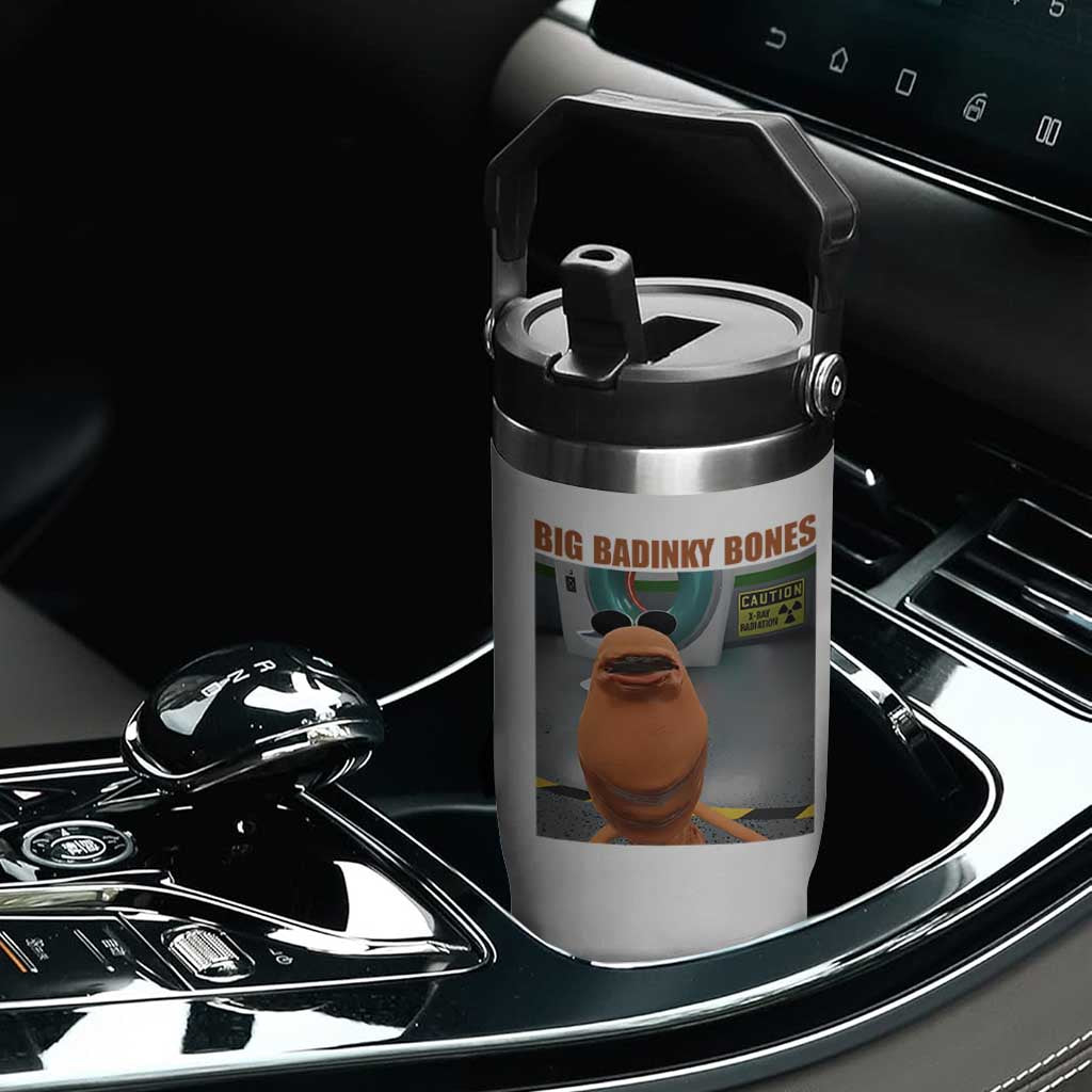 Marcus The Worm Meme Flip Straw Tumbler Big Badinky Bones TS14 Print Your Wear