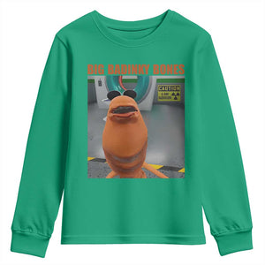 Marcus The Worm Meme Youth Sweatshirt Big Badinky Bones TS14 Irish Green Print Your Wear