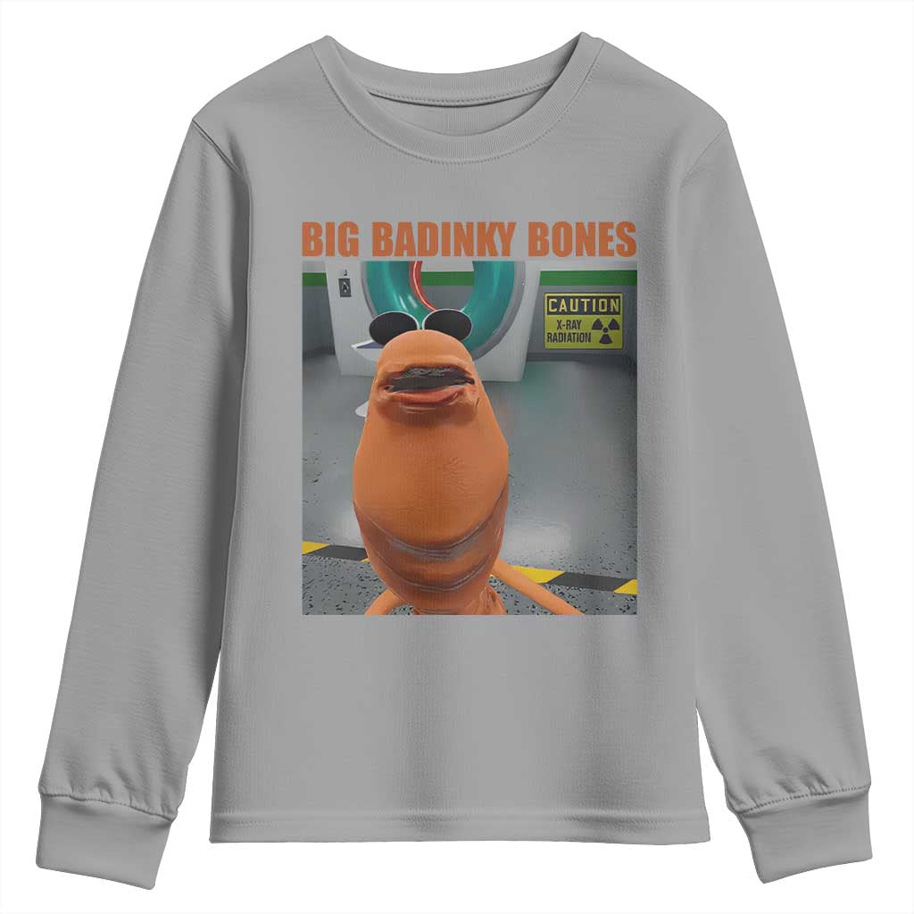 Marcus The Worm Meme Youth Sweatshirt Big Badinky Bones TS14 Sport Gray Print Your Wear