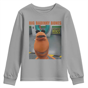 Marcus The Worm Meme Youth Sweatshirt Big Badinky Bones TS14 Sport Gray Print Your Wear