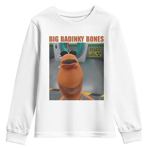 Marcus The Worm Meme Youth Sweatshirt Big Badinky Bones TS14 White Print Your Wear