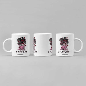 F Caw Love Coffee Mug Funny Anti Valentines Day Gothic Bird Meme TS14 Print Your Wear