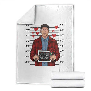 Ed Gein Valentine Meme Throw Blanket Funny Horror Movie TS14 White Print Your Wear