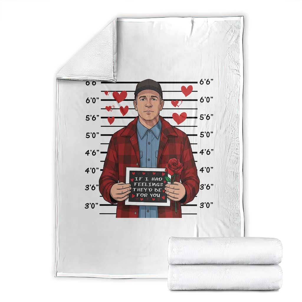 Ed Gein Valentine Meme Throw Blanket Funny Horror Movie TS14 White Print Your Wear