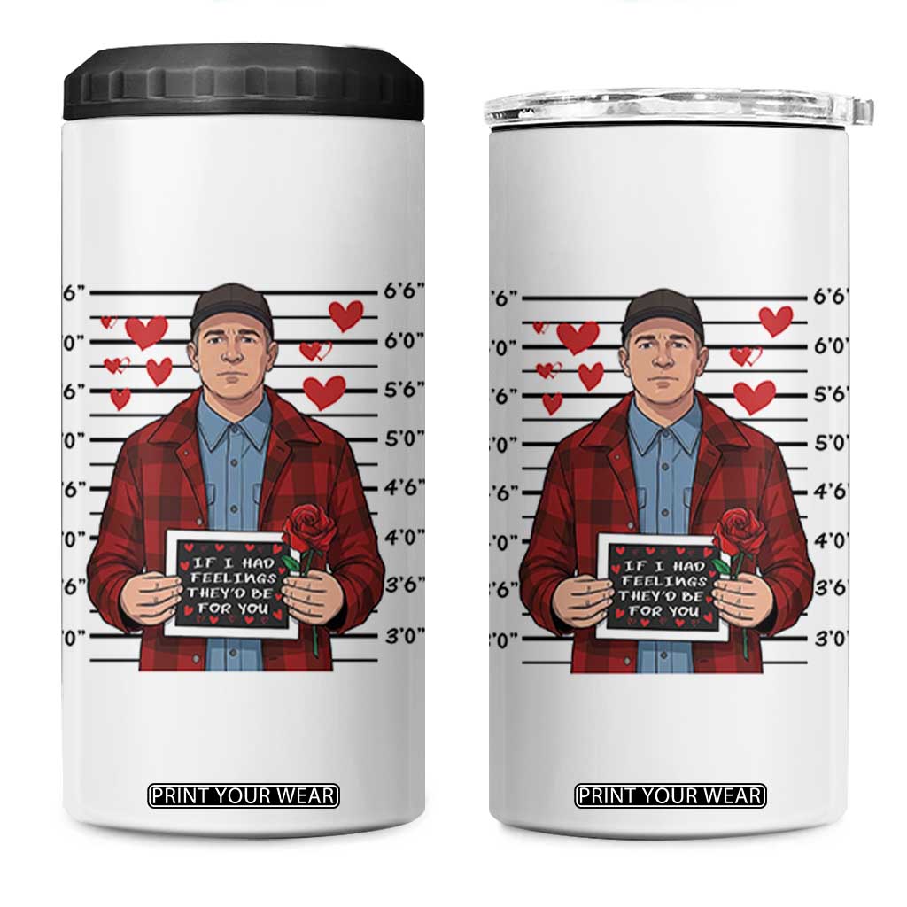 Ed Gein Valentine Meme 4 in 1 Can Cooler Tumbler Funny Horror Movie TS14 One Size: 16 oz White Print Your Wear