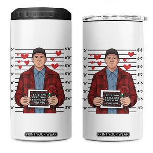 Ed Gein Valentine Meme 4 in 1 Can Cooler Tumbler Funny Horror Movie TS14 One Size: 16 oz White Print Your Wear