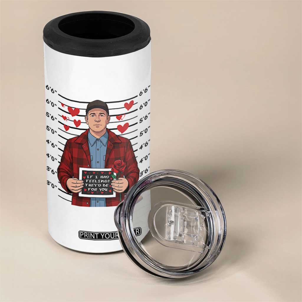 Ed Gein Valentine Meme 4 in 1 Can Cooler Tumbler Funny Horror Movie TS14 Print Your Wear