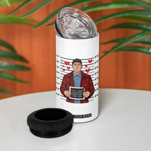 Ed Gein Valentine Meme 4 in 1 Can Cooler Tumbler Funny Horror Movie TS14 Print Your Wear
