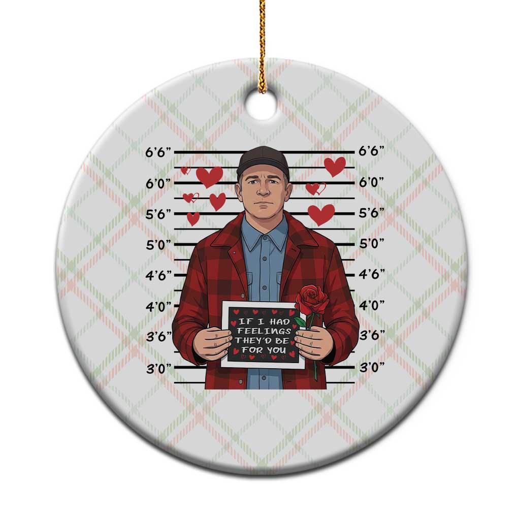 Ed Gein Valentine Meme Ceramic Ornament Funny Horror Movie TS14 1pc Christmas Plaid Print Your Wear