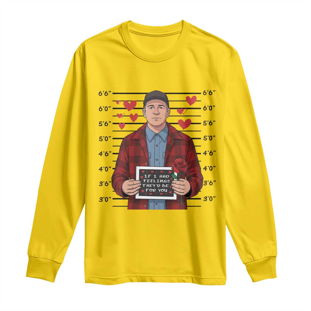 Ed Gein Valentine Meme Long Sleeve Shirt Funny Horror Movie TS14 Daisy Print Your Wear