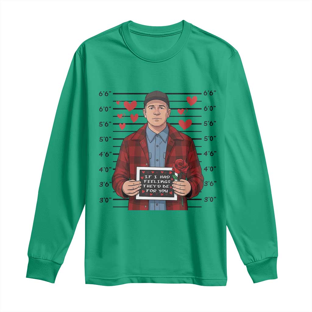 Ed Gein Valentine Meme Long Sleeve Shirt Funny Horror Movie TS14 Irish Green Print Your Wear