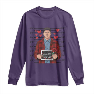 Ed Gein Valentine Meme Long Sleeve Shirt Funny Horror Movie TS14 Purple Print Your Wear