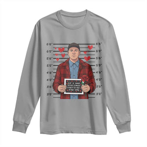 Ed Gein Valentine Meme Long Sleeve Shirt Funny Horror Movie TS14 Sport Gray Print Your Wear