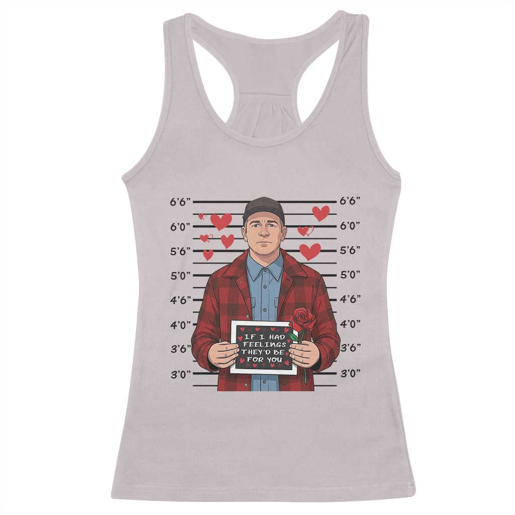 Ed Gein Valentine Meme Racerback Tank Top Funny Horror Movie TS14 Ice Gray Print Your Wear