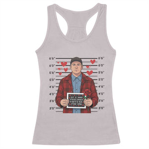Ed Gein Valentine Meme Racerback Tank Top Funny Horror Movie TS14 Ice Gray Print Your Wear