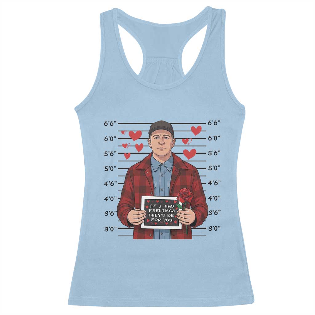 Ed Gein Valentine Meme Racerback Tank Top Funny Horror Movie TS14 Light Blue Print Your Wear