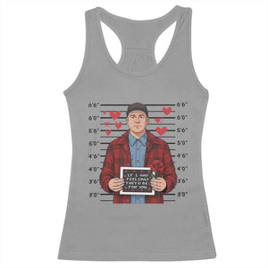 Ed Gein Valentine Meme Racerback Tank Top Funny Horror Movie TS14 Sport Gray Print Your Wear