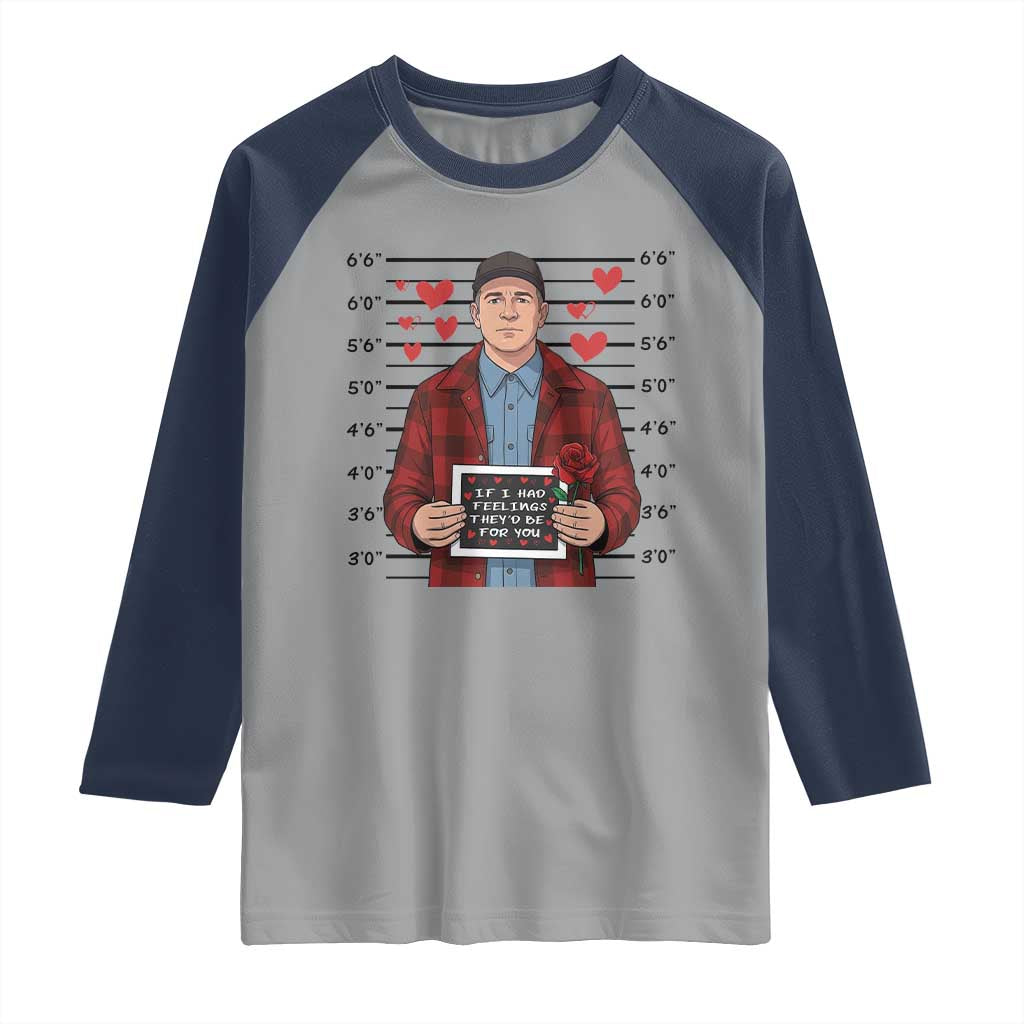 Ed Gein Valentine Meme Raglan Shirt Funny Horror Movie TS14 Sport Gray Navy Print Your Wear