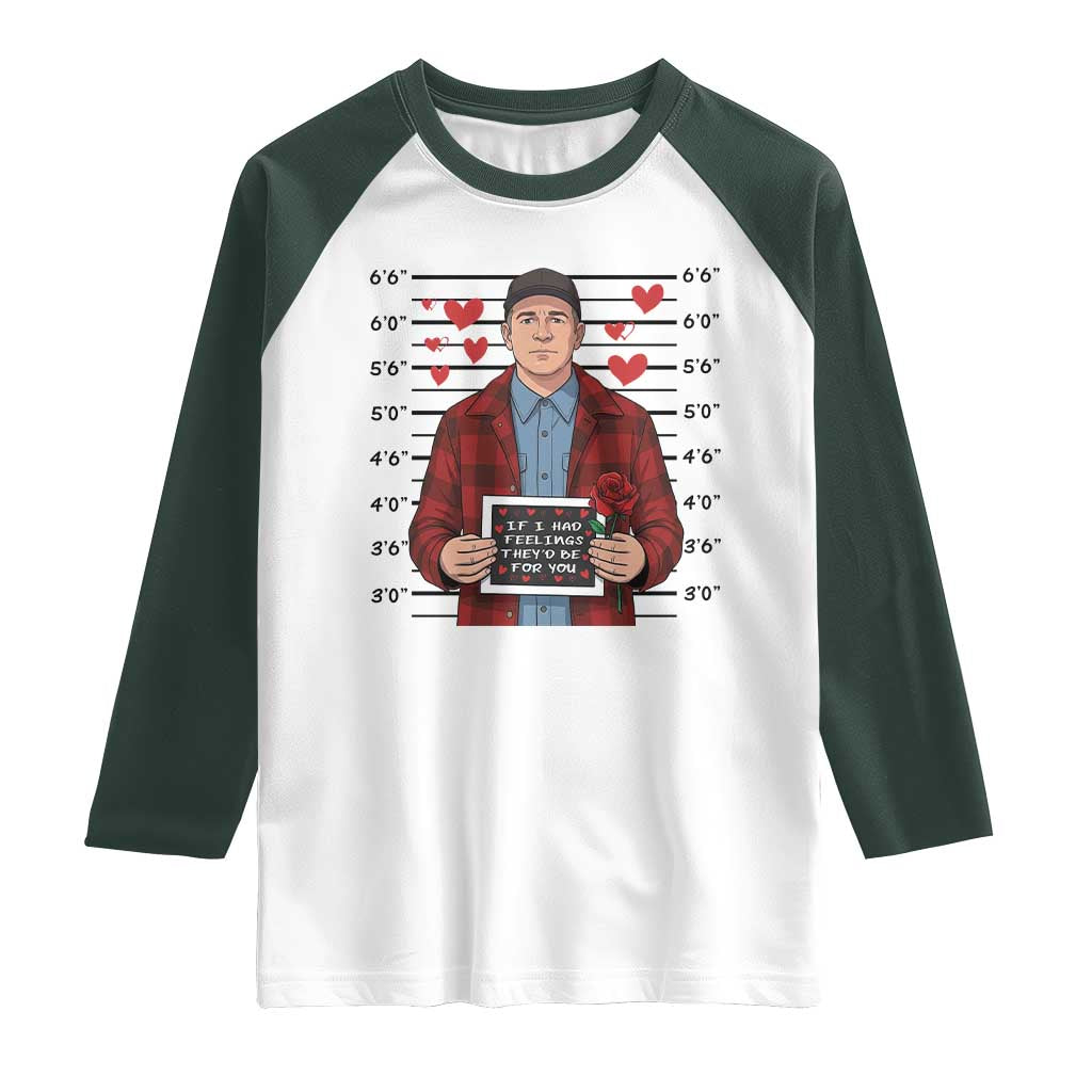 Ed Gein Valentine Meme Raglan Shirt Funny Horror Movie TS14 White Dark Forest Green Print Your Wear