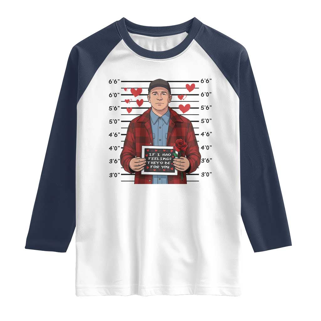 Ed Gein Valentine Meme Raglan Shirt Funny Horror Movie TS14 White Navy Print Your Wear