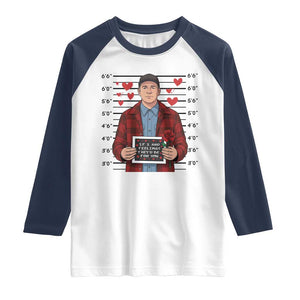 Ed Gein Valentine Meme Raglan Shirt Funny Horror Movie TS14 White Navy Print Your Wear