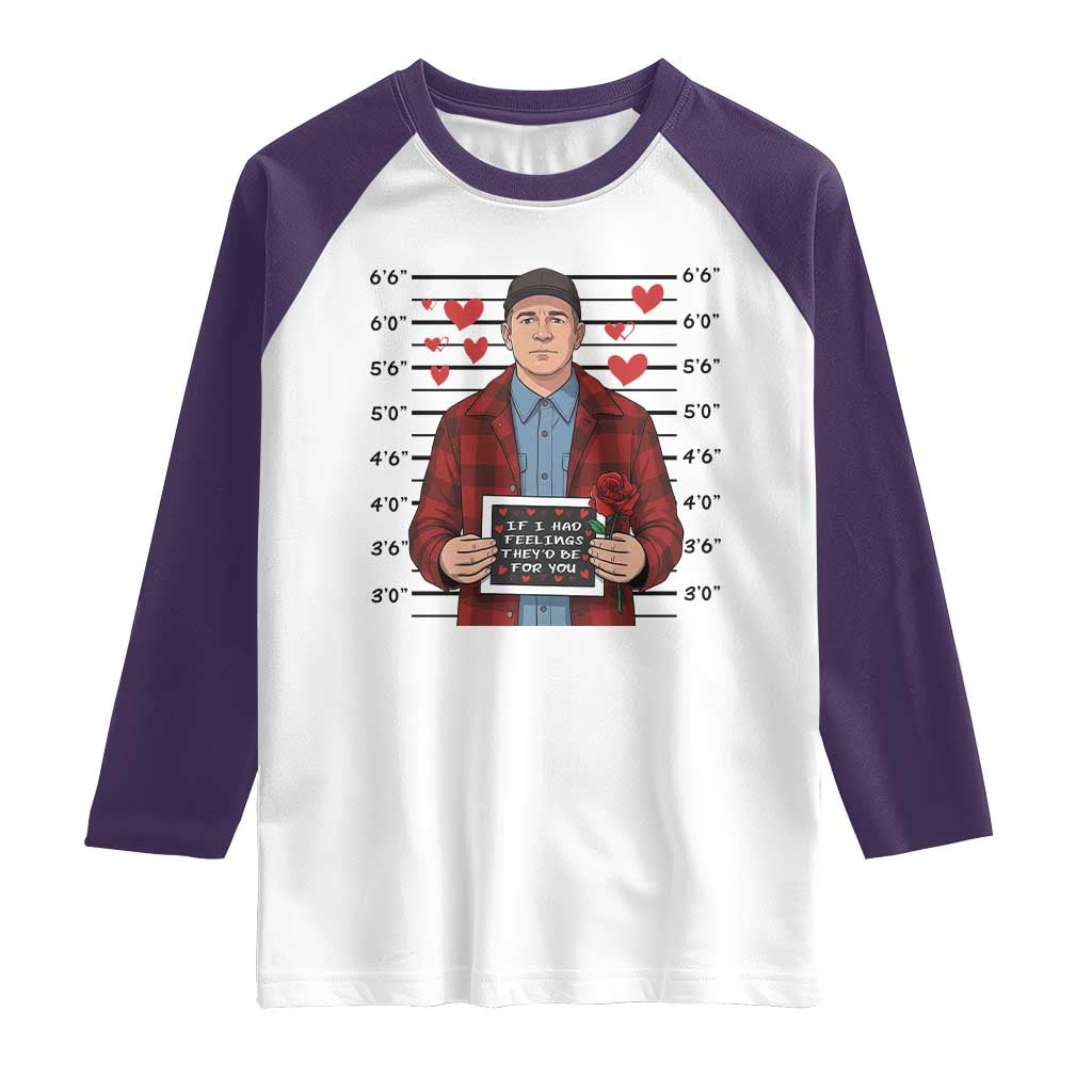 Ed Gein Valentine Meme Raglan Shirt Funny Horror Movie TS14 White Purple Print Your Wear