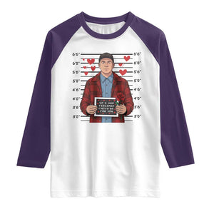 Ed Gein Valentine Meme Raglan Shirt Funny Horror Movie TS14 White Purple Print Your Wear
