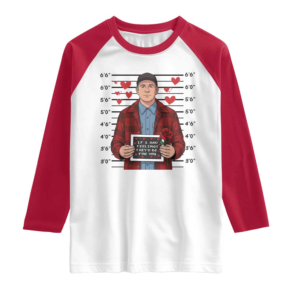 Ed Gein Valentine Meme Raglan Shirt Funny Horror Movie TS14 White Red Print Your Wear