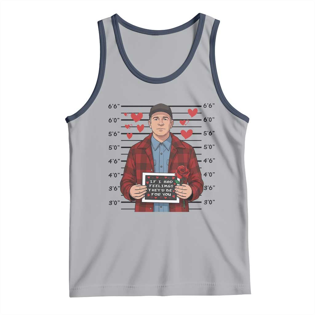 Ed Gein Valentine Meme Tank Top Funny Horror Movie TS14 Athletic Heather Navy Print Your Wear