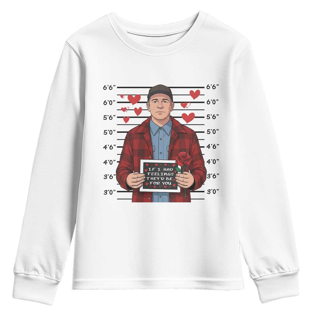 Ed Gein Valentine Meme Youth Sweatshirt Funny Horror Movie TS14 White Print Your Wear