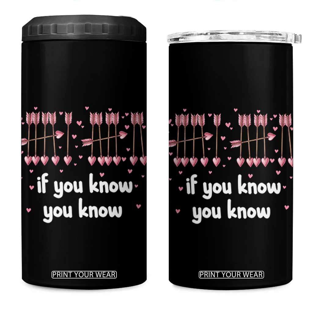 67 Valetines Meme 4 in 1 Can Cooler Tumbler Funny Six Seven If You Know TS14 One Size: 16 oz Black Print Your Wear