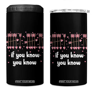 67 Valetines Meme 4 in 1 Can Cooler Tumbler Funny Six Seven If You Know TS14 One Size: 16 oz Black Print Your Wear