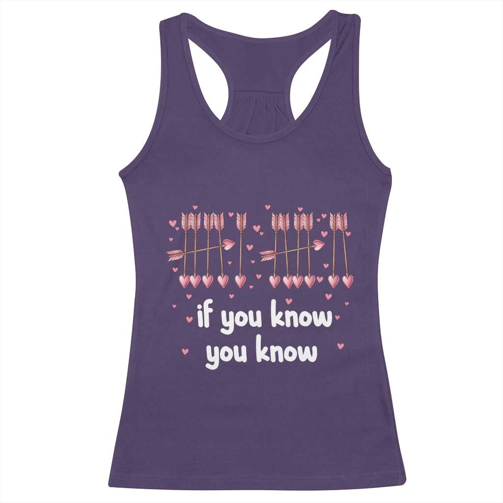 67 Valetines Meme Racerback Tank Top Funny Six Seven If You Know TS14 Purple Print Your Wear