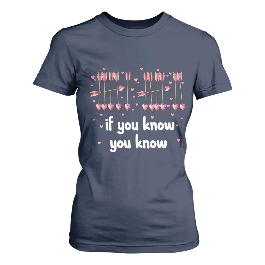 67 Valetines Meme T Shirt For Women Funny Six Seven If You Know TS14 Navy Print Your Wear